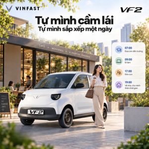 VinFast VF 2 – Ô tô điện đô thị nhỏ gọn, hiện đại, dễ sở hữu